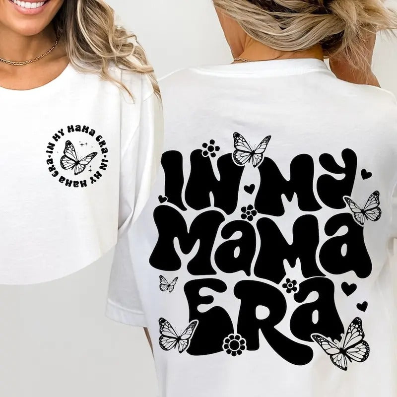 In My Mama Era Shirt, Mama Era Shirt, Retro Mama Shirt, Butterfly Shirt Hoodie Sweatshirt | PrintMintTees.com