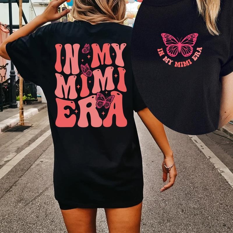 In My Mimi Era T-shirt, Mimi Shirt, Grandma Tee, Gift for Grandma, Nana Gift, Grandma Era, Christmas Gift for Gigi, Retro...