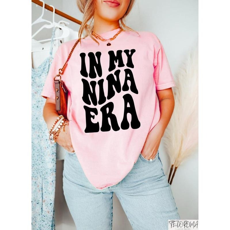 In My Nina Era Shirt, Nina Sweatshirt, Godmother Crewneck, New Nina Gift, Mothers Day Shirt, Gift For Mom, Nina Godmother...