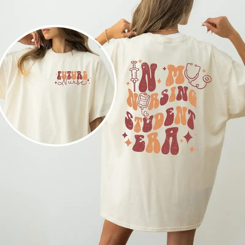 In My Nursing Student Era Sweatshirt, Gift for Nursing Students, Cute Nurse Crewneck Shirt Hoodie | PrintMintTees.com