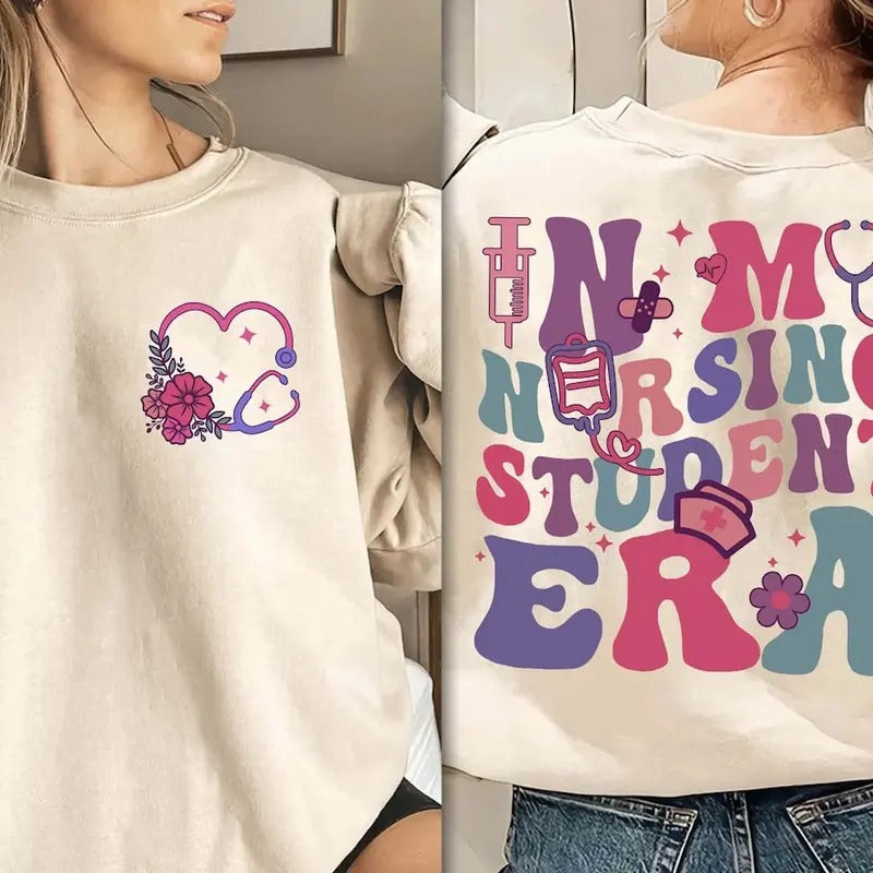 In My Nursing Student Era shirt, Nurse T-shirt Hoodie Sweatshirt | PrintMintTees.com