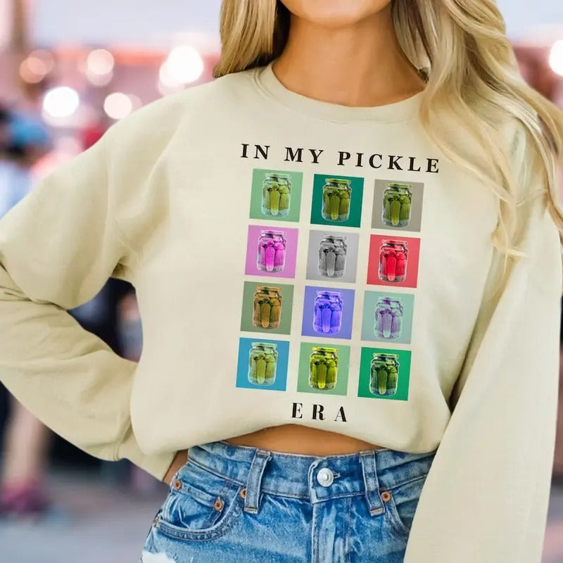 In My Pickle Era Sweatshirt, Pickle Lover T-shirt, Funny Pickles Shirt Hoodie | PrintMintTees.com