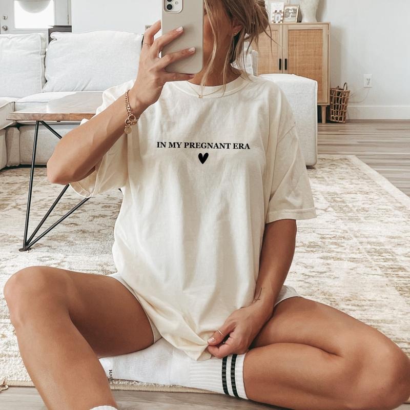 In My Pregnant Era, Im Pregnant Shirt Gift For Pregnant Daughter Expecting Mom Gift Pregnancy Reveal Baby Announcement...