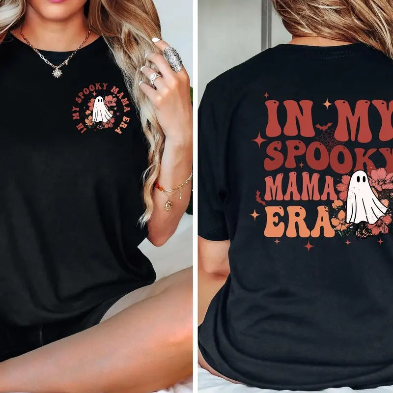 In My Spooky Mama Era Shirt spooky Mom Shirt Cute Ghost Shirt Stay Spooky Trick Or Treat Cute Ghost Stay Spooky Hoodie...