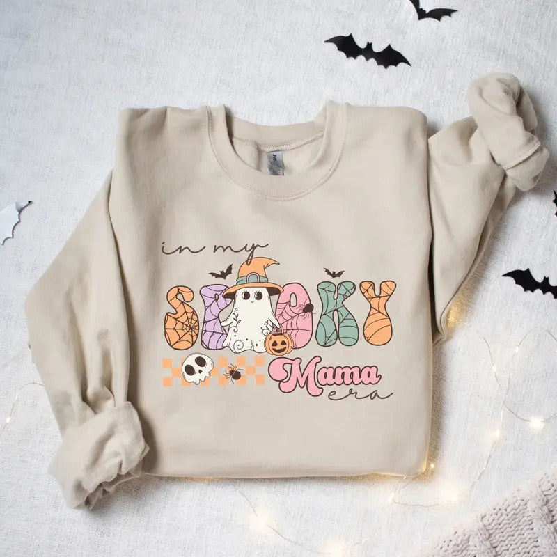 In My Spooky Mama Era Sweatshirt Halloween Sweatshirts For Mom Halloween Mom Sweatshirts In My Spooky Era Sweatshirt...