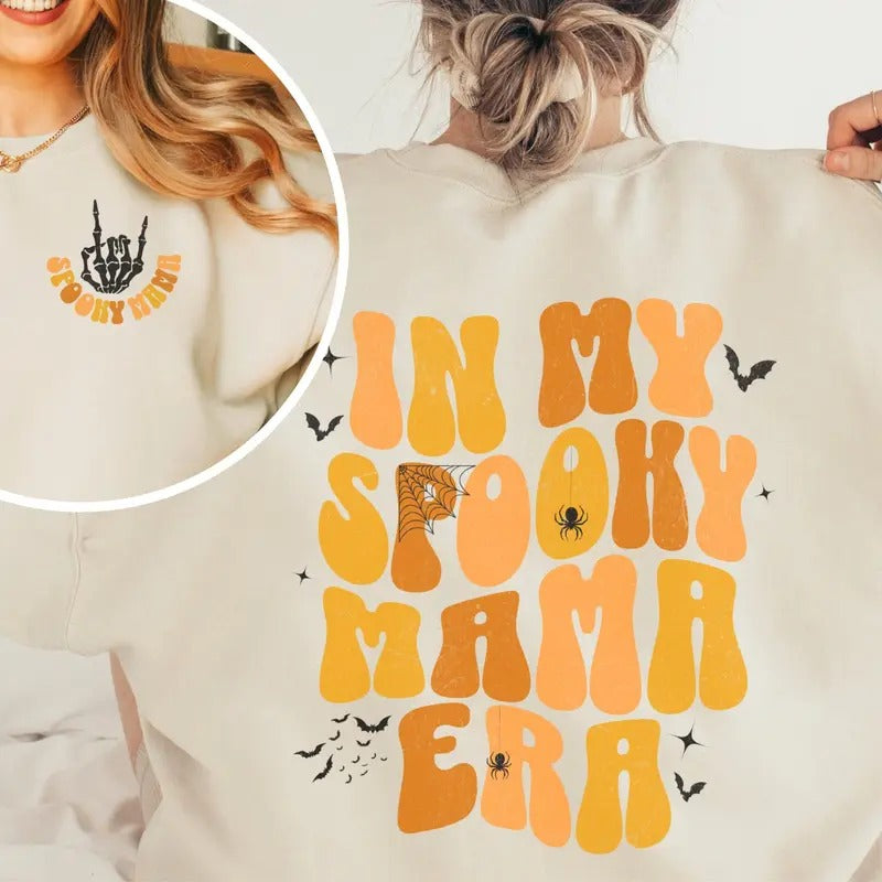 In My Spooky Mama Era Sweatshirt Womens Halloween Sweatshirt In My Mom Era Shirt Halloween Crewneck Spooky Season...
