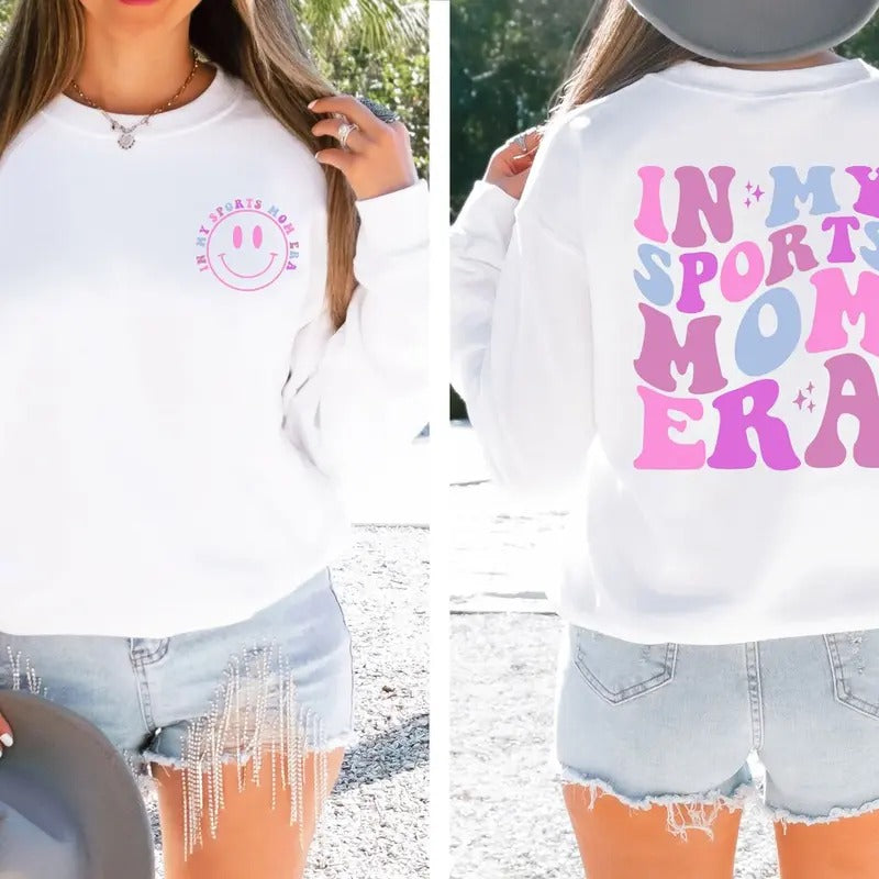 In My Sports Mom Era Sweatshirt, Sports Mom Shirt Hoodie | PrintMintTees.com