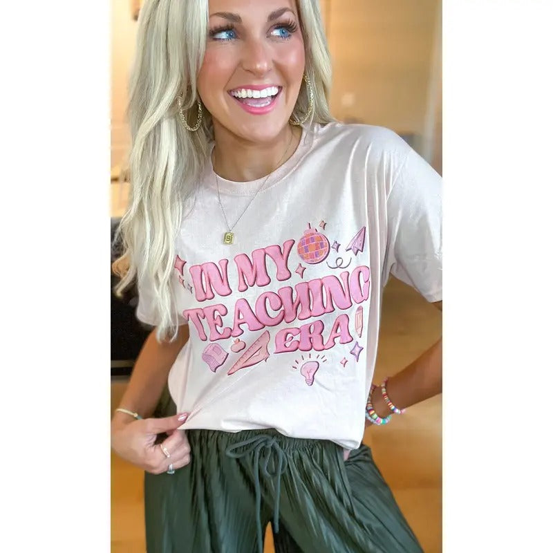 In My Teacher Era Graphic T-Shirt Hoodie Sweatshirt | PrintMintTees.com