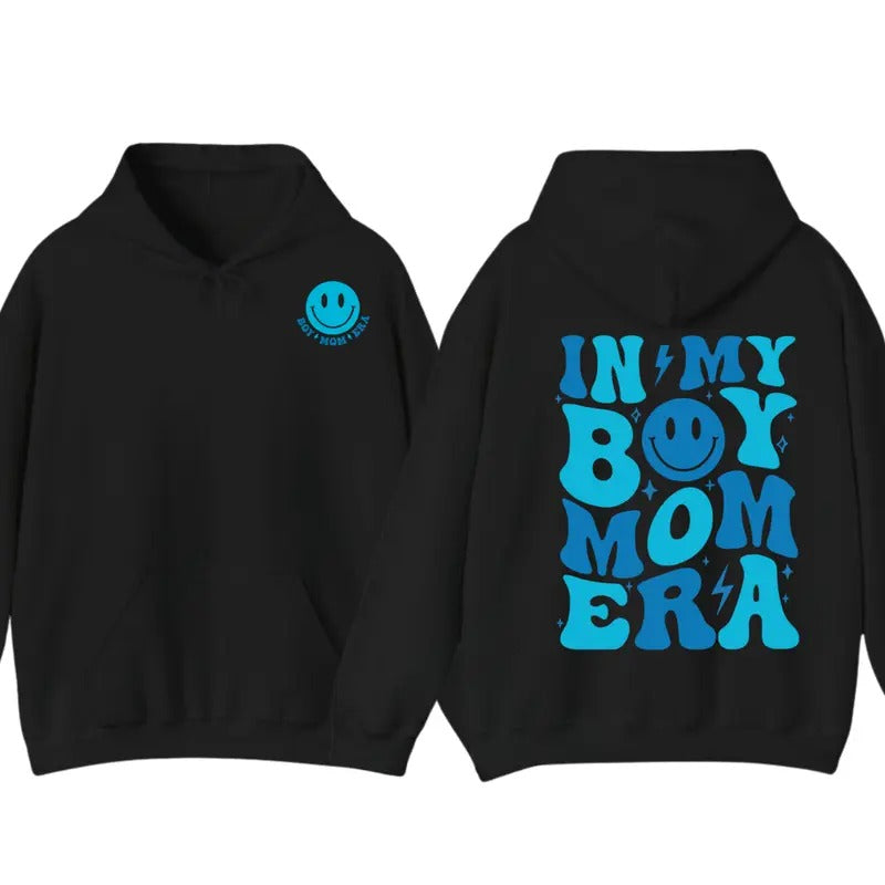 InMyBoy Mom Era Hoodie, Boys MamaTshirt, Boys Mom Club, Boys Mom Tshirt, Mom Gift, unisex Sweatshirt | PrintMintTees.com