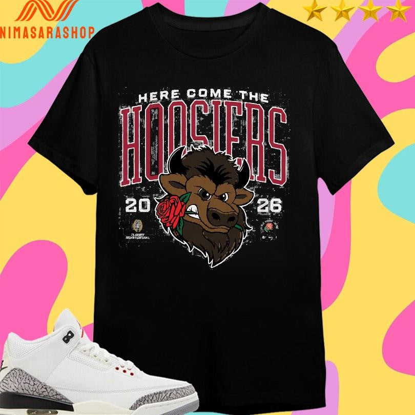 Indiana Here Come The Hoosiers 2026 Rose Bowl Shirts