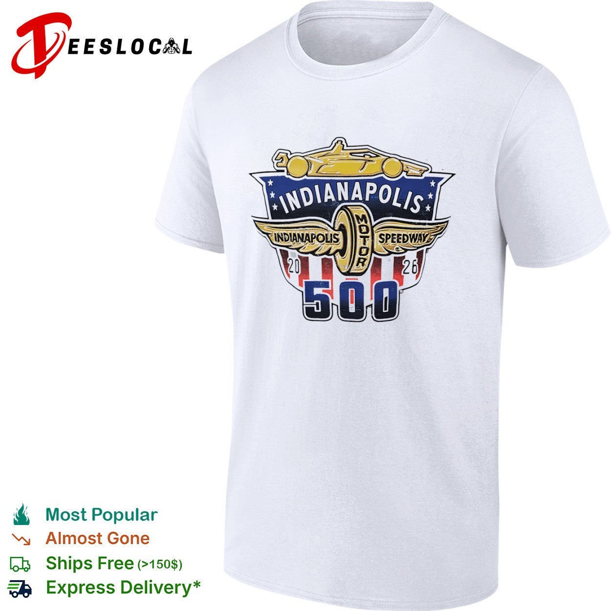 Indianapolis Motor Speedway 20 26 500 Indianapolis Motor Speedway Racing shirt