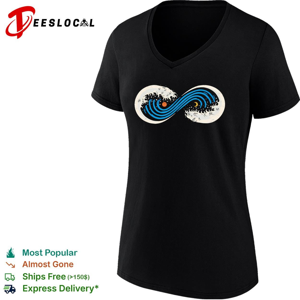 Infinite ocean waves shirt