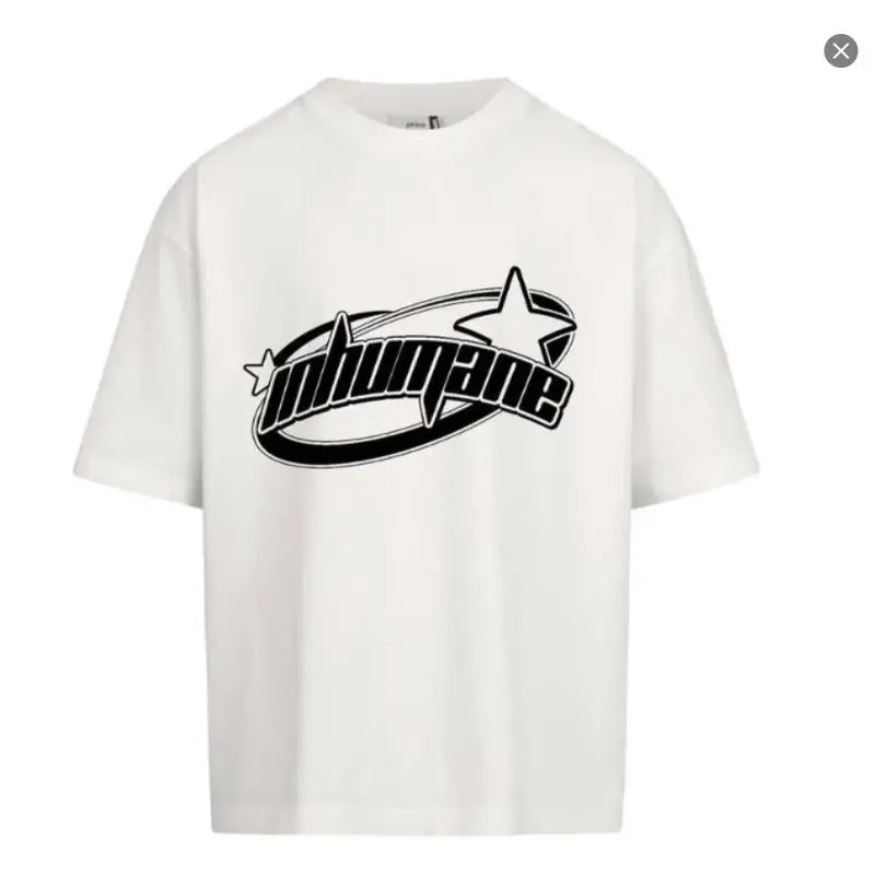 Inhumane y2k Streetwear unisex graphic Unisex shirt Hoodie Sweatshirt | PrintMintTees.com