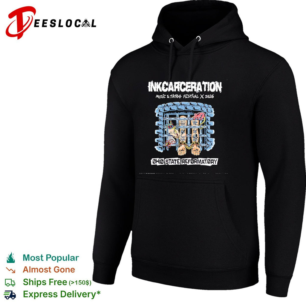 Inkcarceration 2026 Music and Tattoo Festival Ohio State Reformatory shirt