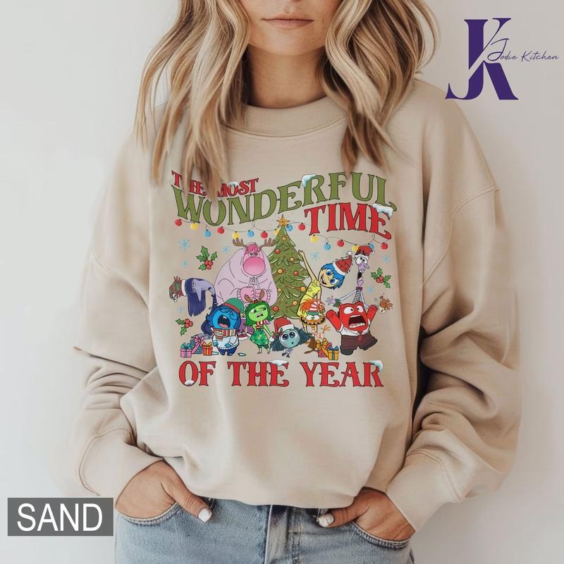 Inside Out Christmas Shirt, It's The Wonderful Time of The Year Sweatshirt, Christmas Movie Shirt, Inside Out Emotions...