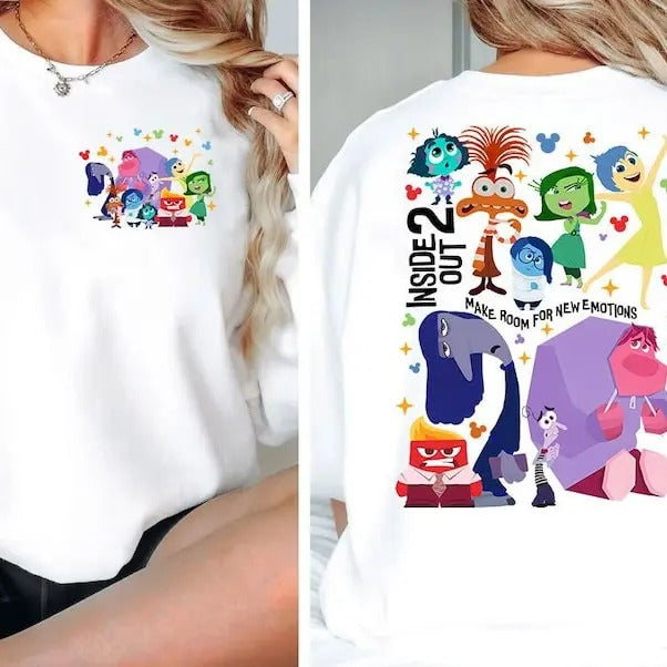 Inside Out It's Okay To Feel All The Feels Shirt, Everyday Is Full Of Emotions Mental Health Shirt, Printed In US Hoodie...