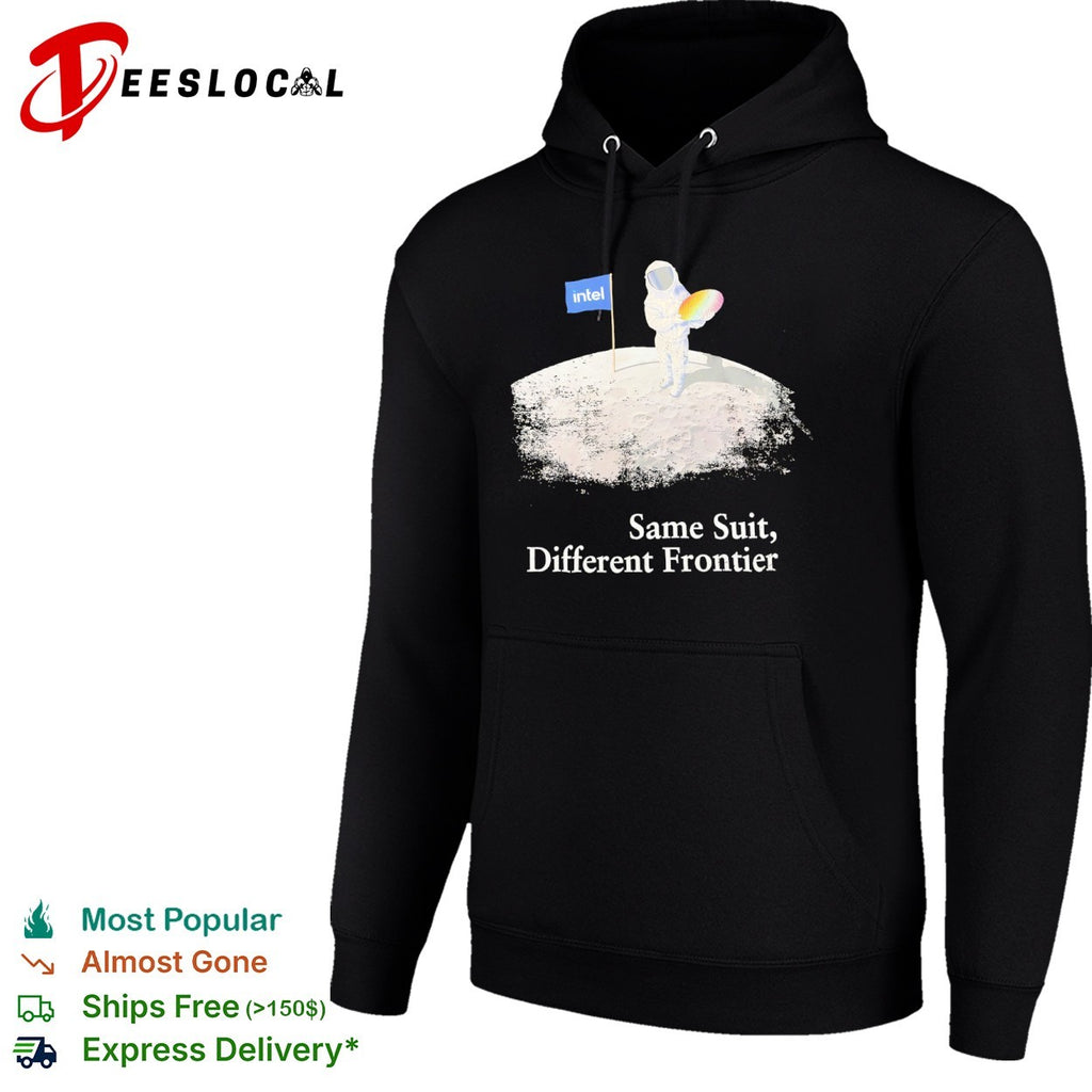 Intel astronaut same suit different frontier technology shirt