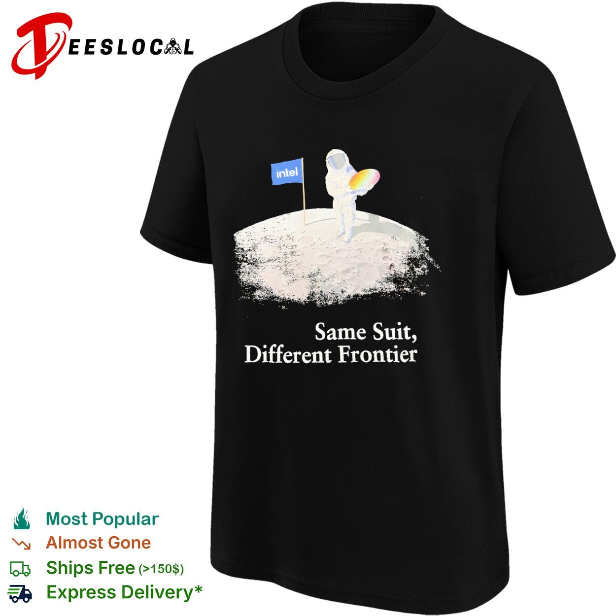 Intel astronaut same suit different frontier technology shirt