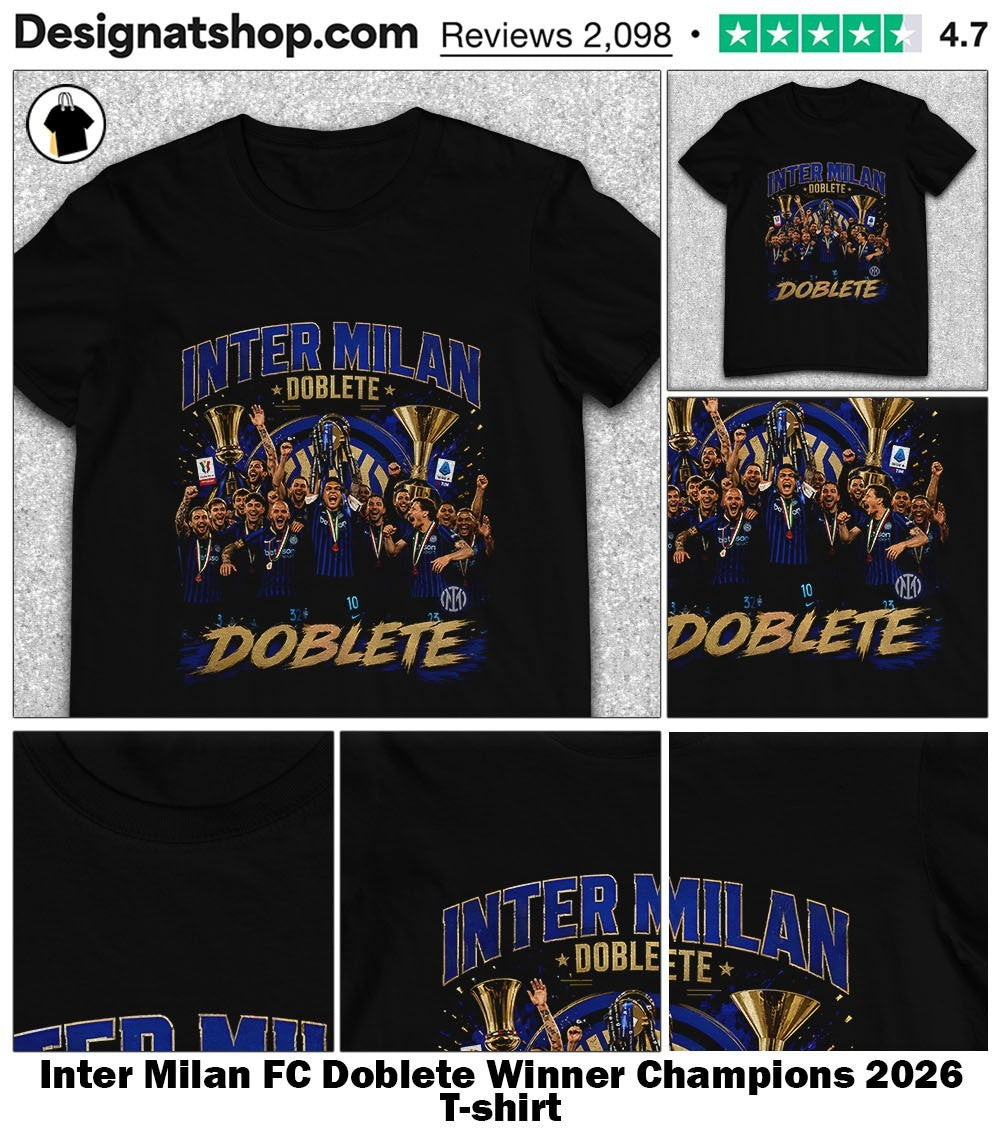Inter Milan FC Doblete Winner Champions 2026 shirt