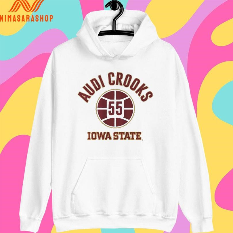 Iowa State Basketball 55 Audi Crooks Name Number Ball Shirts