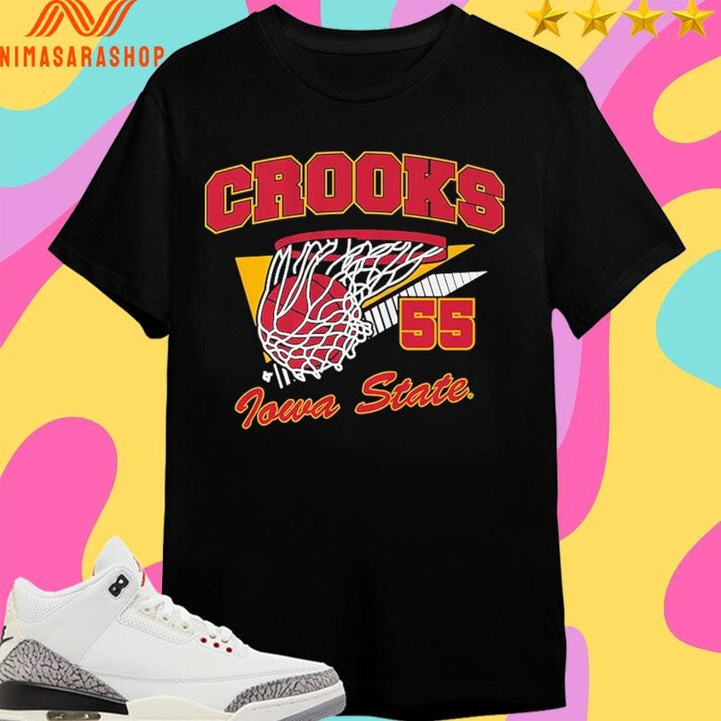 Iowa State Basketball Audi Crooks Retro Swish Shirts