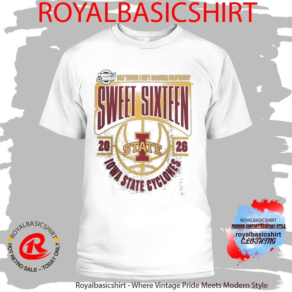 Iowa State Cyclones Men’s Basketball 2026 NCAA March Madness Sweet 16 T-Shirt