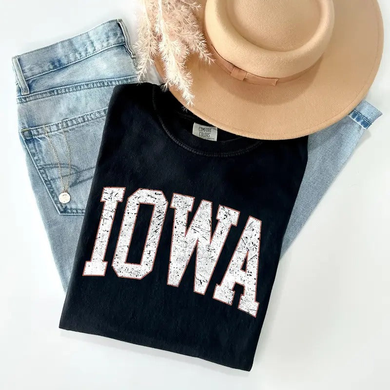 Iowa, Football, Sports, Game Day, Big Game, Touchdown, Tailgate Party, University, College, State Tshirt, Women's Comfort...