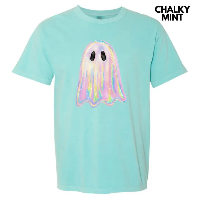 Iridescent Shimmer Ghost Comfort Colors T-Shirt 'NLB' Hoodie Sweatshirt | PrintMintTees.com