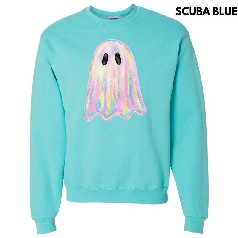 Iridescent Shimmer Ghost Sweatshirt 'NLB' Shirt Hoodie | PrintMintTees.com