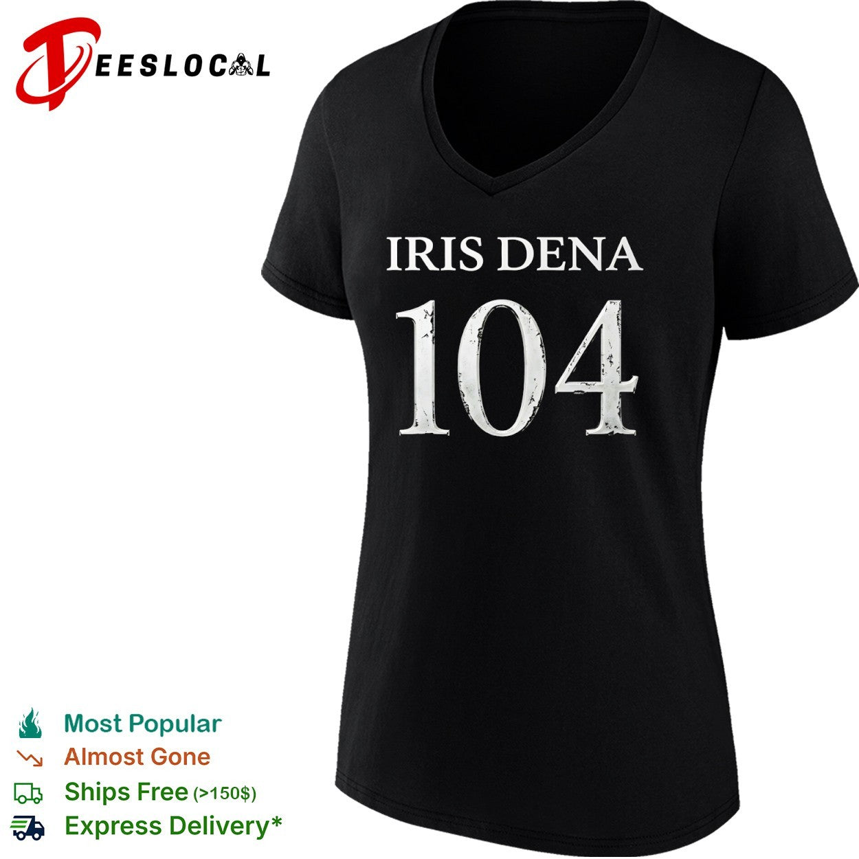 Iris Dena 104 metallic numbers shirt