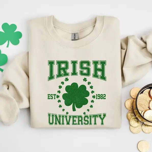 Irish University Sweatshirt and Hoodie, T-Shirt | PrintMintTees.com
