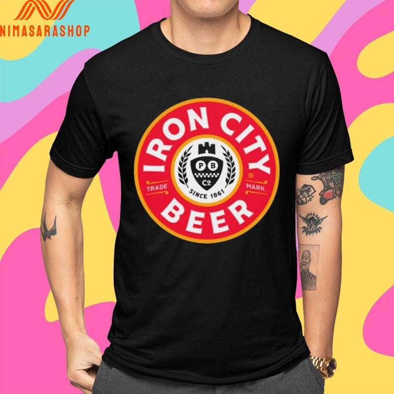 Iron City Beer Trademark Since 1861 Logo Shirts