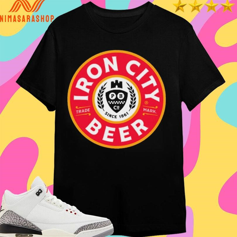 Iron City Beer Trademark Since 1861 Logo Shirts