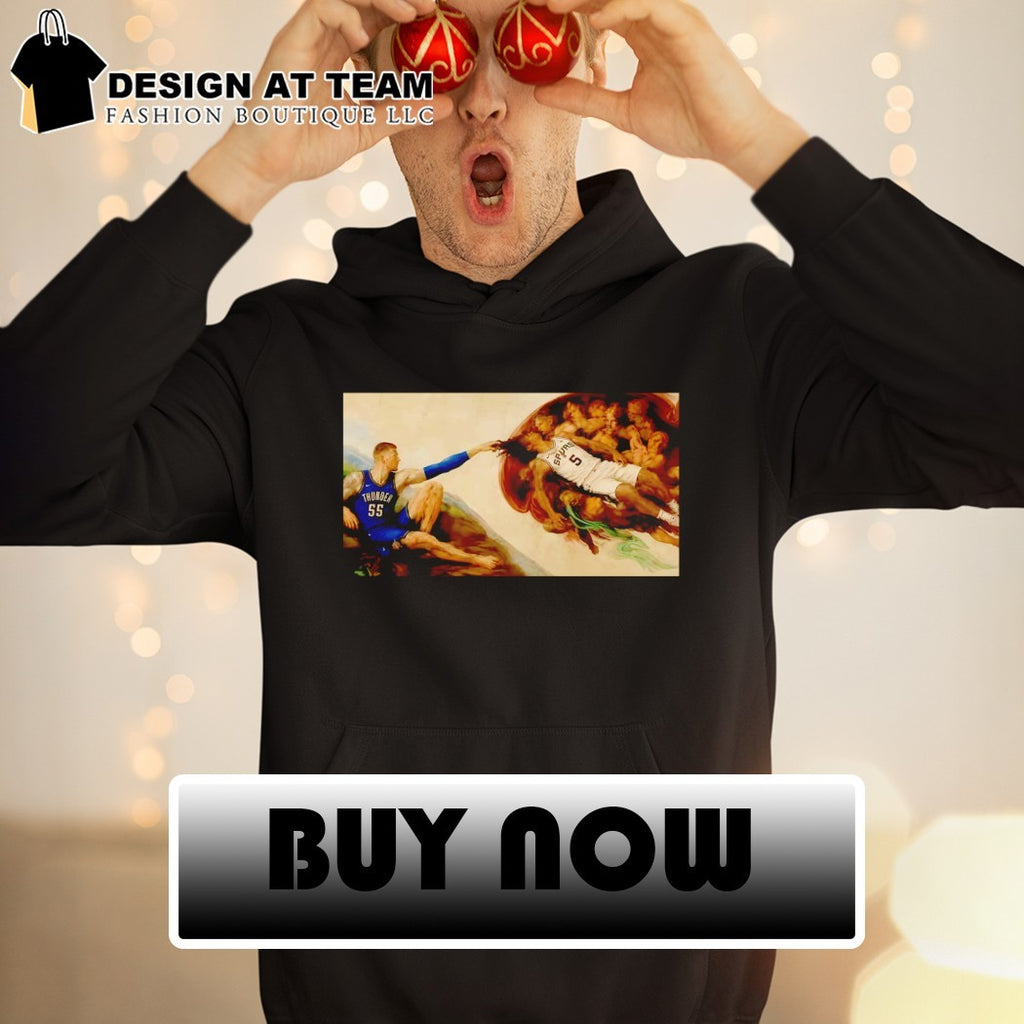 Isaiah Hartenstein Oklahoma City Thunder Stephon Castle San Antonio Spurs The Creation of Adam shirt