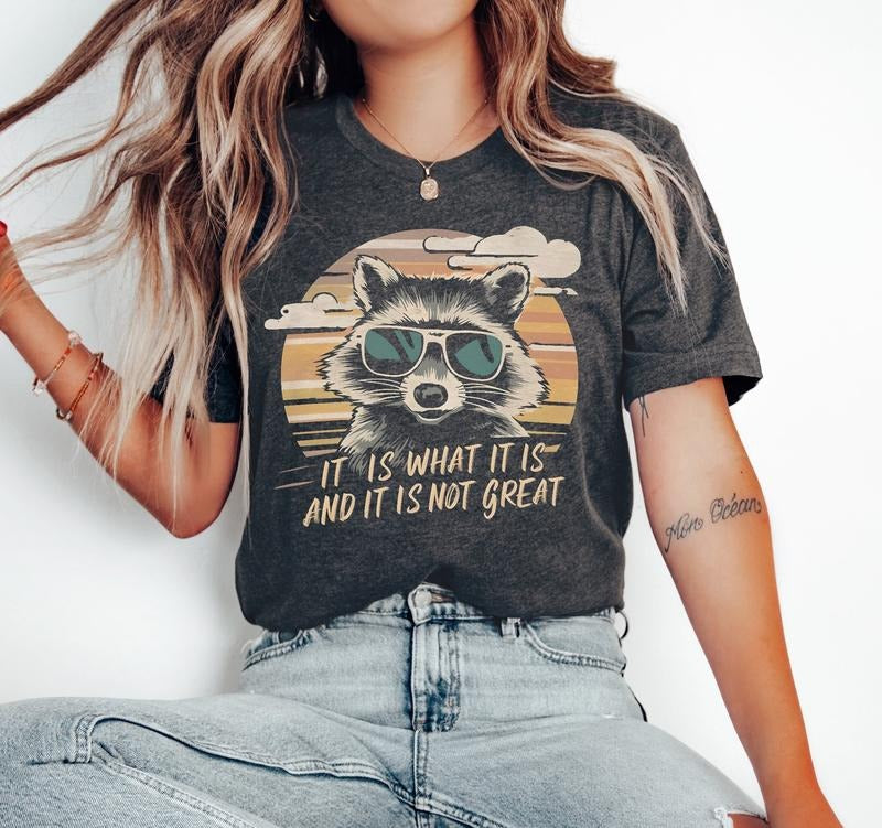 It Is What It Is Shirt Funny Raccoon Shirt Racoon Gifts Racoon Shirt Raccoon Meme Shirt Animal Lover Gift Trash Panda...