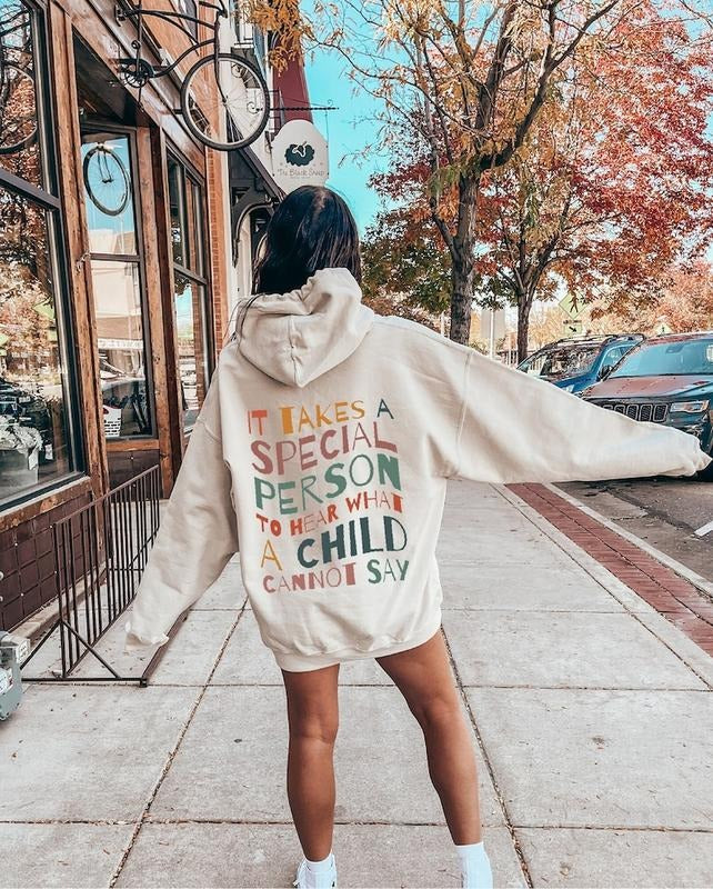 It Takes A Special Person To Hear What A Child Cannot Say Hoodie and Sweater; T-shirt Sweatshirt | PrintMintTees.com