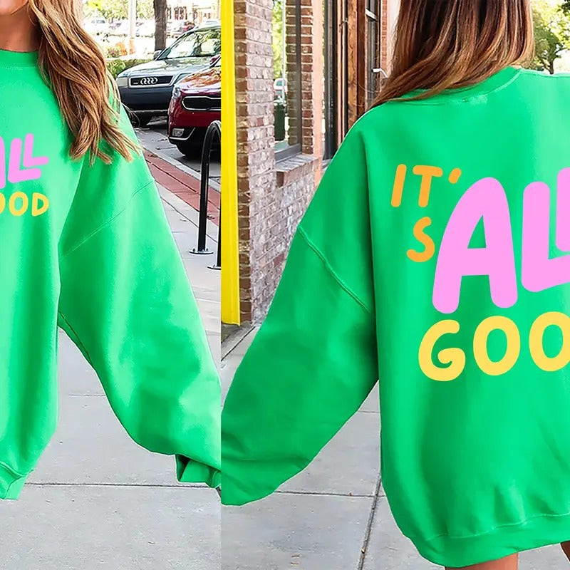 'S All Good Colorful Retro Crew Neck T-Shirts, Hoodie, Sweatshirt