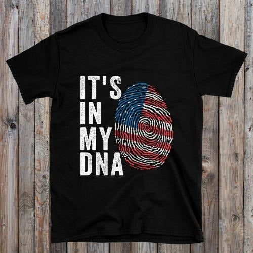 It's In My  - United States Flag T-Shirt made in usa Hoodie Sweatshirt | PrintMintTees.com