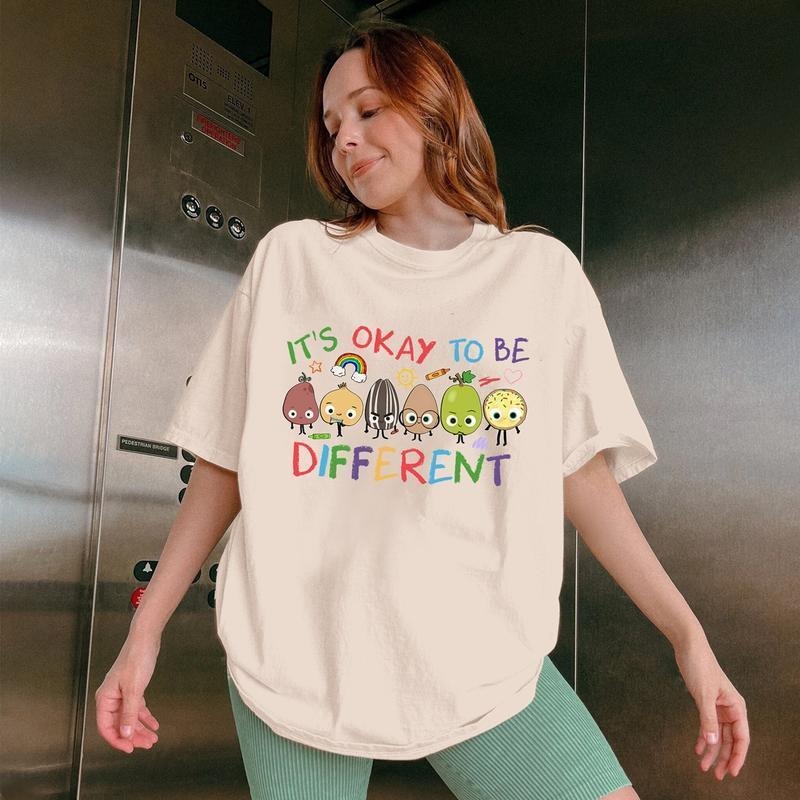 It's Okay To Be Different Shirt, Sped Tee, Neurodiversity Gift, Special Education Shirt, AAC Teacher Shirts, School...