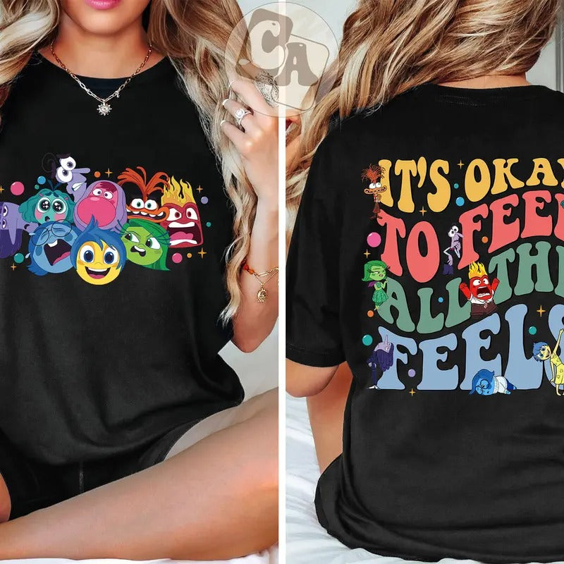 It's Okay To Feel All The Feels Shirt, Mental Health, Speech Therapy, Inclusion, Bcba tee, Para Shirt, Unisex T-Shirt,...