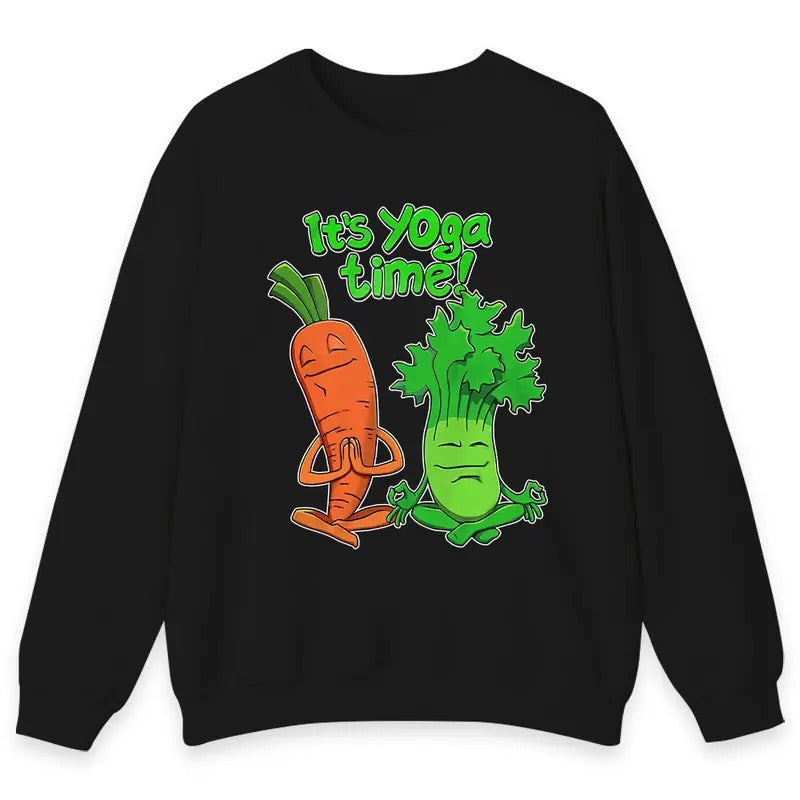 It's Yoga Time Funny Shirt Hoodie Sweatshirt | PrintMintTees.com