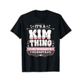 "It's a Kim Thing You Wouldn't Understand" Cotton T-Shirt - Round Neck, Casual Printed Design, Machine Washable