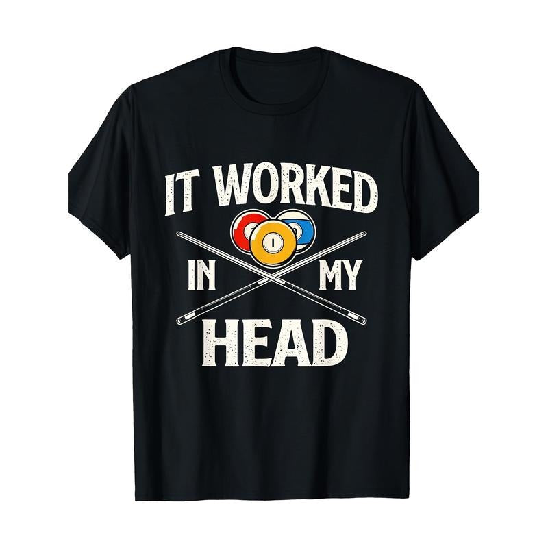 It works in my mind - Billiards Player Sports enthusiast T-shirt Made in USA Hoodie Sweatshirt | PrintMintTees.com