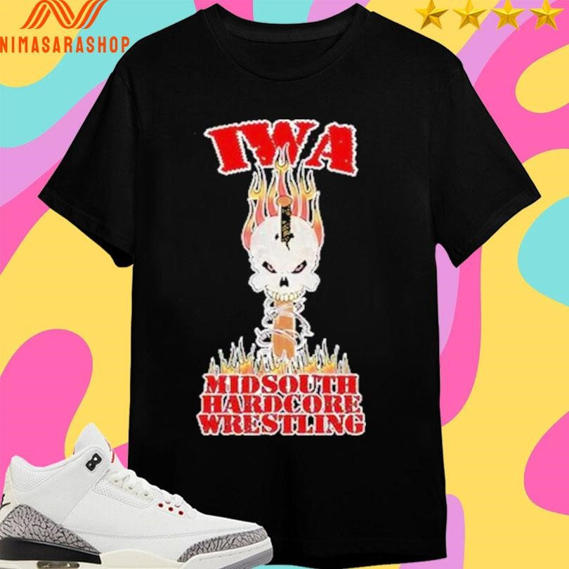 Iwa Midsouth Ahrdcore Wrestling Shirts