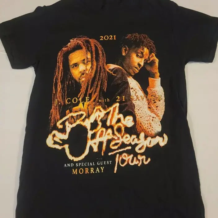 J.Cole with 21 Savage The Off Season Tour T-shirt Cotton S-4XL Hoodie Sweatshirt | PrintMintTees.com