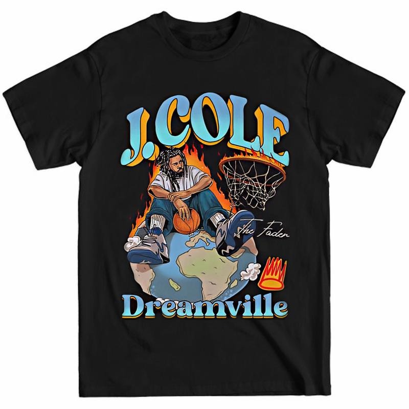 J Cole Dreamville Vintage J Cole Shirt Rap Hip Hop J Cole Menswear Top Shirt Hoodie Sweatshirt