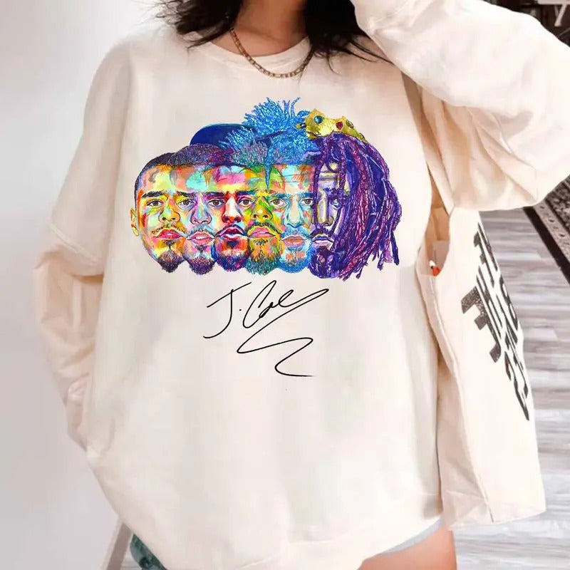J Cole Evolution Dreamville Vintage T-Shirt, J Cole Shirt, Rap Hip Hop, J Cole Merch Men Women Top Womenswear Hoodie...