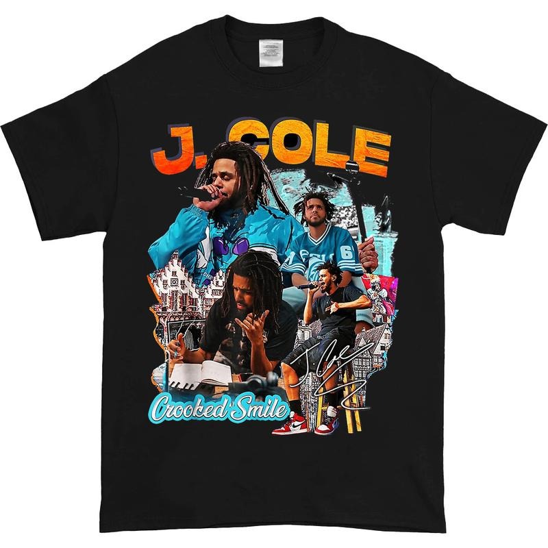 J Cole Vintage 90s Style T-Shirt, J Cole Shirt, Rap Hip Hop, J Cole Merch Men Women Menswear Top Hoodie Sweatshirt