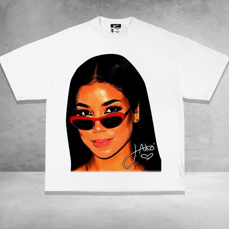 J.Aiko Big Face Graphic T-shirt, Gift For Fan J.Aiko Hoodie Sweatshirt | PrintMintTees.com