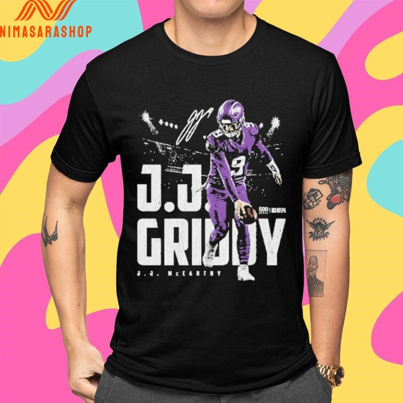 J.J. Mccarthy Minnesota Griddy Shirts